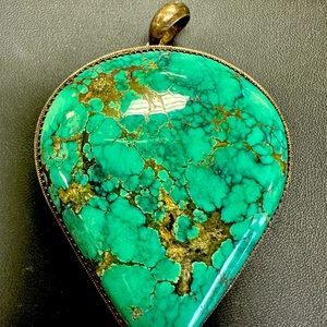 Turkish turquoise. Sterling silver. 3” enhancer